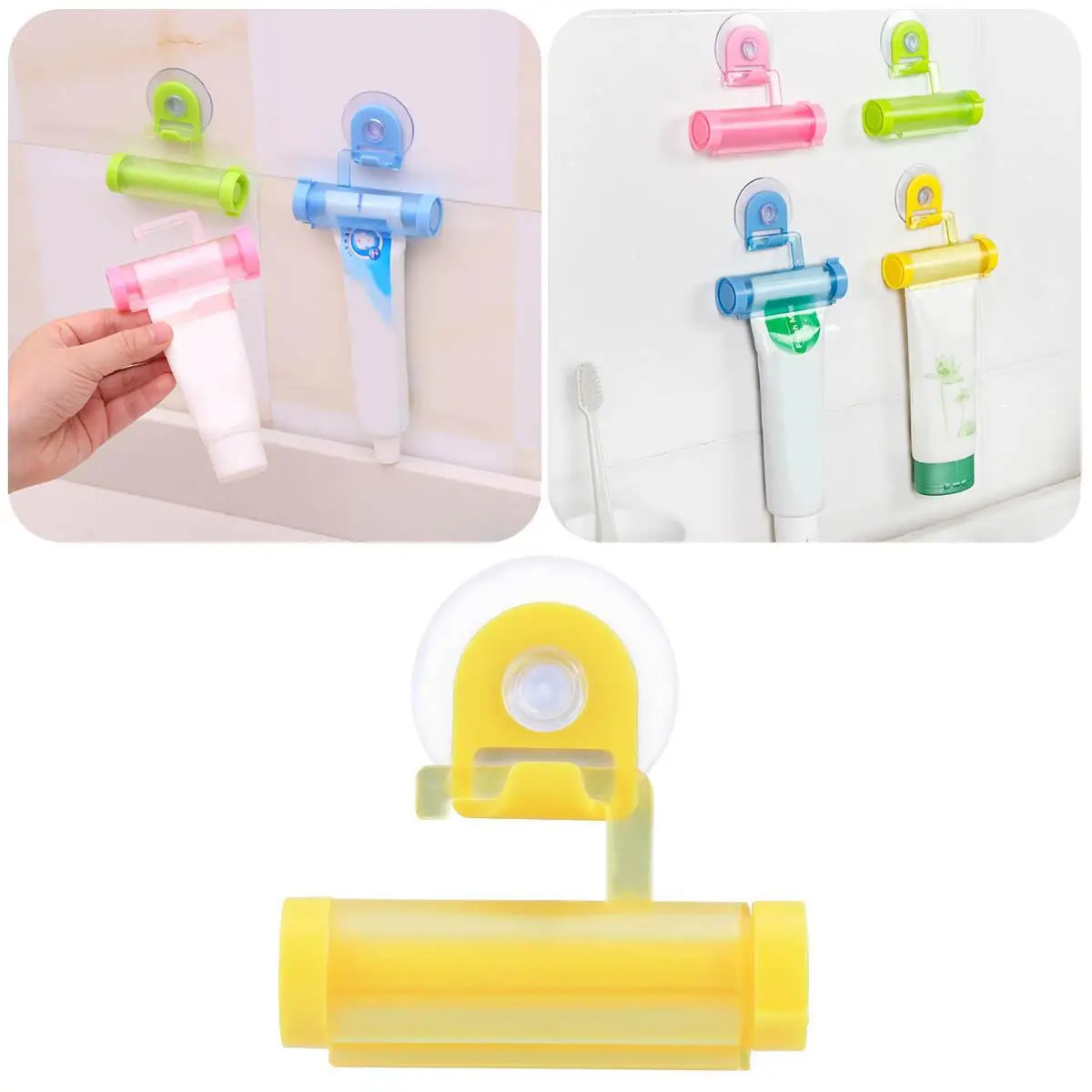 Toothpaste Squeezer Tool Tube Dispenser Holder Bathroom Squeezers Household Rolling Roller Device Fits All Tubes Strong Suction
Toothpaste Squeezer Tool Tube Dispenser Holder Bathroom Squeezers Household Rolling Roller Device Fits All Tubes Strong Suction