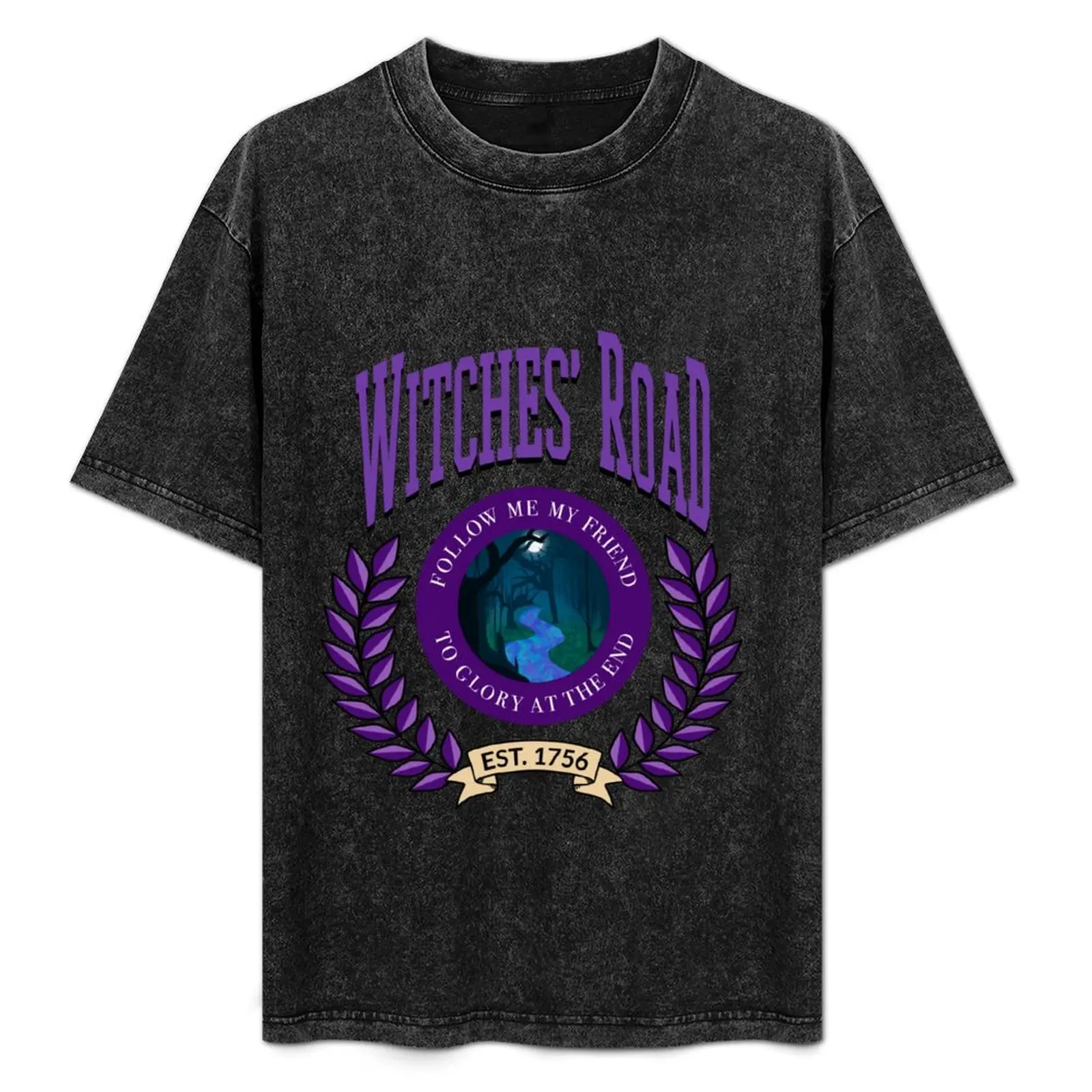Witches Road: Varsity Version T-Shirt Big and Tall Gym T-Shirt
Witches Road: Varsity Version T-Shirt Big and Tall Gym T-Shirt
