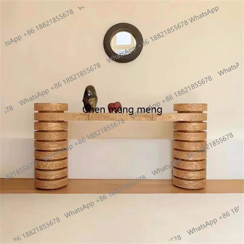 Medieval solid wood entrance table household retro art bedroom entrance cabinet
Medieval solid wood entrance table household retro art bedroom entrance cabinet