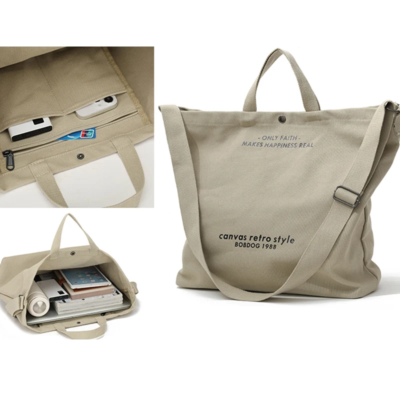 Bolso Tote Retro de Lona Gruesa a la Moda con Correa para Hombro, Bolso Casual de Gran Capacidad, Mochila Bandolera Multiusos
Bolso Tote Retro de Lona Gruesa a la Moda con Correa para Hombro, Bolso Casual de Gran Capacidad, Mochila Bandolera Multiusos