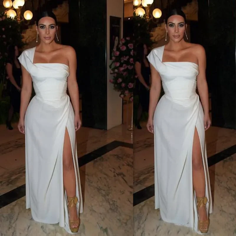 Customized Elegant Simple Satin Ladies Wedding Dress Sexy One-Shoulder Off-The-Shoulder Side Slit Outdoor Garden Bridal Dress
Customized Elegant Simple Satin Ladies Wedding Dress Sexy One-Shoulder Off-The-Shoulder Side Slit Outdoor Garden Bridal Dress