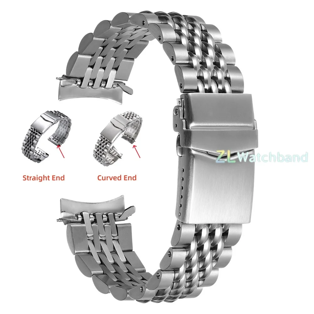 20/22mm Watchband Screw Link Straight/Curved End Strap Stainless Steel Bracelet Metal Watchband for Seiko for Jubilee SKX007/009
20/22mm Watchband Screw Link Straight/Curved End Strap Stainless Steel Bracelet Metal Watchband for Seiko for Jubilee SKX007/009