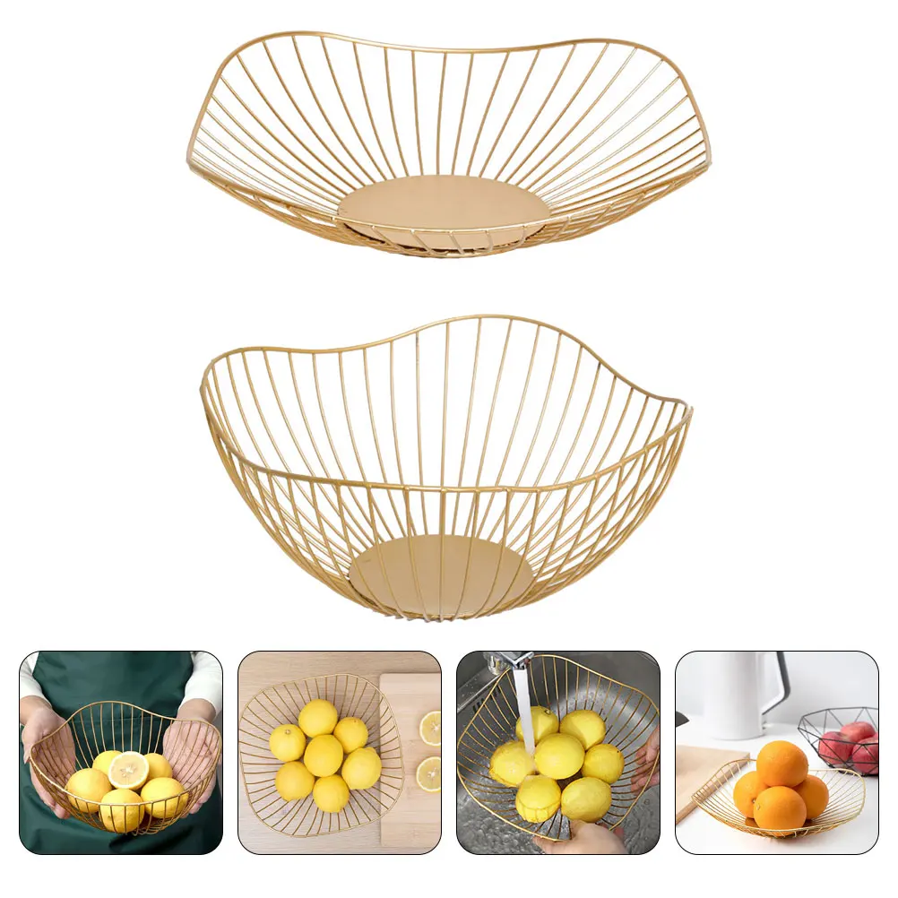 2 Pcs Vegetable Basket Basket Iron Traditional Kitchens Vegetable Snack Storage Kitchen Counter Top Save Space
2 Pcs Vegetable Basket Basket Iron Traditional Kitchens Vegetable Snack Storage Kitchen Counter Top Save Space