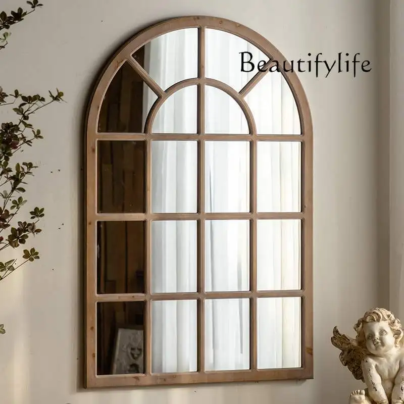French simple full-body mirror coffee shop solid wood wall-mounted mirror clothing store fitting bedside makeup mirror
French simple full-body mirror coffee shop solid wood wall-mounted mirror clothing store fitting bedside makeup mirror