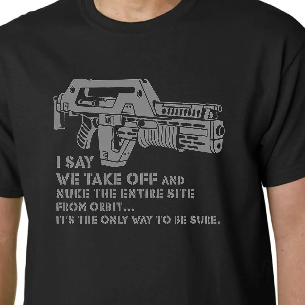 Aliens M41A Pulse Rifle Film Hicks Ripley Alien Slogan T-Shirt 100% Cotton O-Neck Short Sleeve Casual Mens T-shirt Size S-3XL
Aliens M41A Pulse Rifle Film Hicks Ripley Alien Slogan T-Shirt 100% Cotton O-Neck Short Sleeve Casual Mens T-shirt Size S-3XL