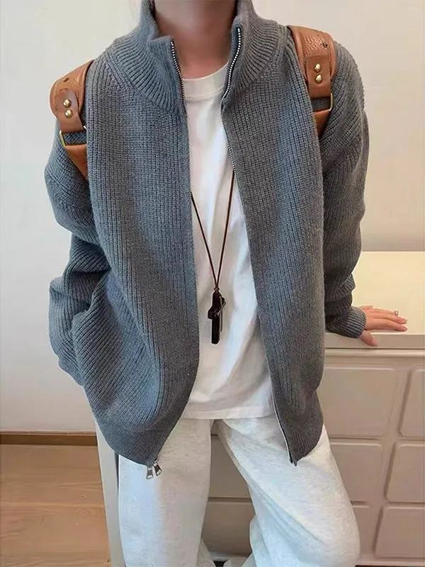 Men's Casual Knitted Zipper Collar Sweater Spring Autumn Winter Faionable Versatile Loose Fit Nylon Polyester Blend Thien...
Men's Casual Knitted Zipper Collar Sweater Spring Autumn Winter Faionable Versatile Loose Fit Nylon Polyester Blend Thien...