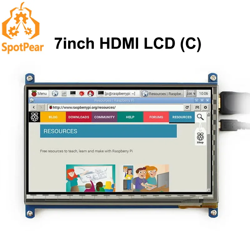 7-дюймовый емкостный сенсорный ЖК-экран Raspberry Pi (C) HDMI LCD IPS 1024 × 600 низкая мощность
7-дюймовый емкостный сенсорный ЖК-экран Raspberry Pi (C) HDMI LCD IPS 1024 × 600 низкая мощность