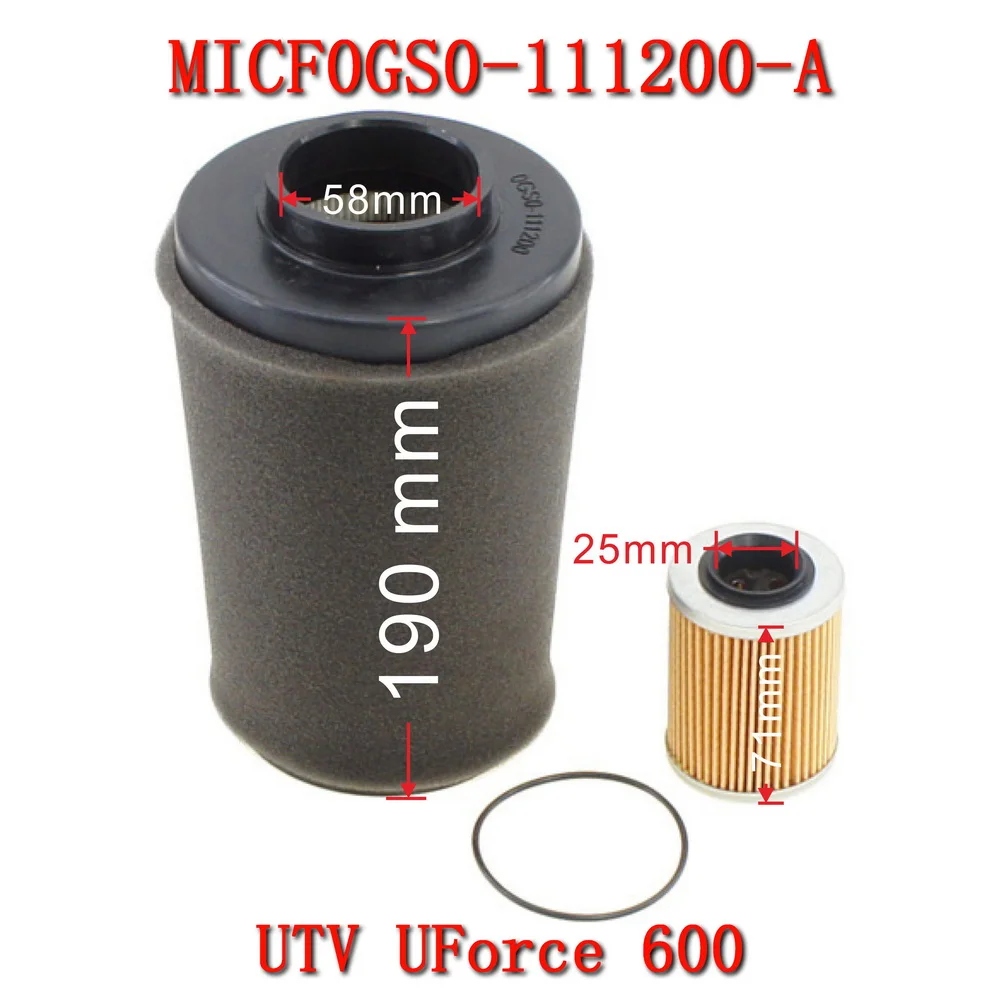 Air Oil Filter Element 0GS0-111200 0800-011300-0004 0GS0-111200-00001 for CFMoto UTV UForce 600 625 CF600UTR T1b CF600UU CF600UZ
Air Oil Filter Element 0GS0-111200 0800-011300-0004 0GS0-111200-00001 for CFMoto UTV UForce 600 625 CF600UTR T1b CF600UU CF600UZ