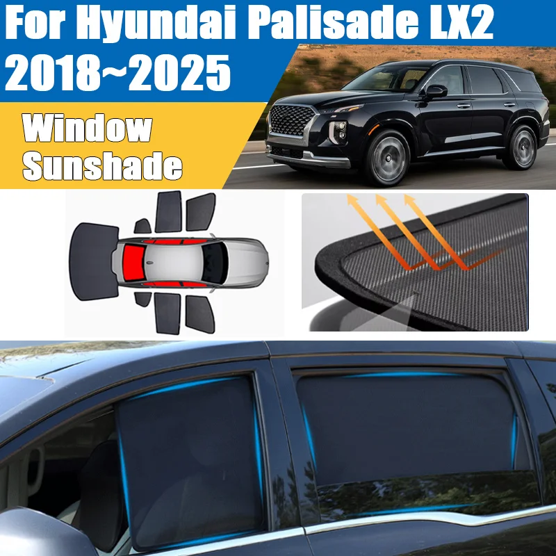 Car Sun Shade For Hyundai Palisade LX2 2018-2025 Curtain Mesh UV Protection Privacy Windshield Frame Curtain Auto Accessories
Car Sun Shade For Hyundai Palisade LX2 2018-2025 Curtain Mesh UV Protection Privacy Windshield Frame Curtain Auto Accessories