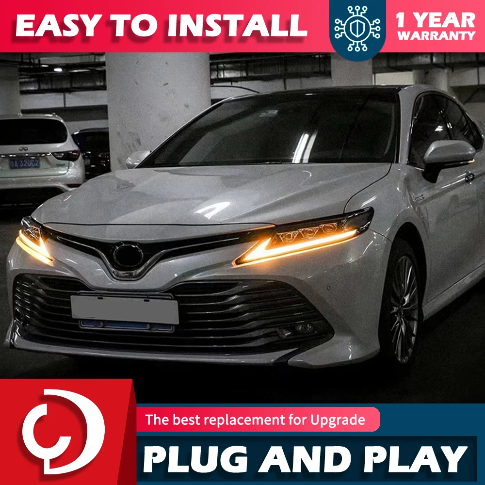 AKD Headlights For Toyota Camry XSE XLE SE LE 2018-2022 With Devil Eyes LED HeadLamps Assembly Projector Car Accessories Start-u
AKD Headlights For Toyota Camry XSE XLE SE LE 2018-2022 With Devil Eyes LED HeadLamps Assembly Projector Car Accessories Start-u