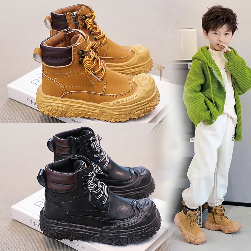 Children's Small Yellow Boots Size 26-36 Yellow Simple Boys Girls Casual Shoes Four Seasons Black Soft Non-slip Kids Short Boots
Children's Small Yellow Boots Size 26-36 Yellow Simple Boys Girls Casual Shoes Four Seasons Black Soft Non-slip Kids Short Boots