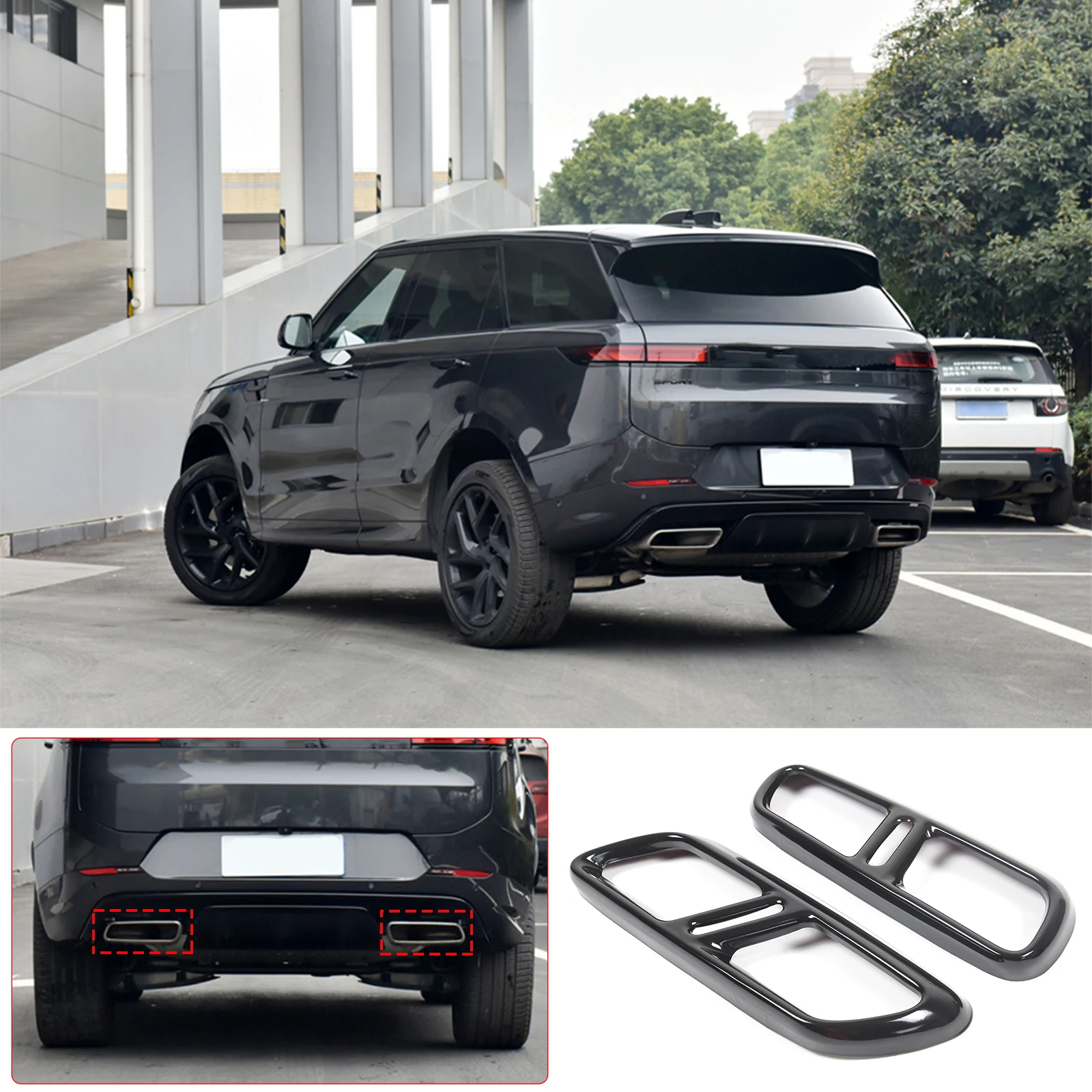 Для Land Rover Range Rover Sport Edition 2023+, декоративная рамка с четырьмя выходами, нержавеющая сталь, глянцевый черный, 2 шт.
Для Land Rover Range Rover Sport Edition 2023+, декоративная рамка с четырьмя выходами, нержавеющая сталь, глянцевый черный, 2 шт.