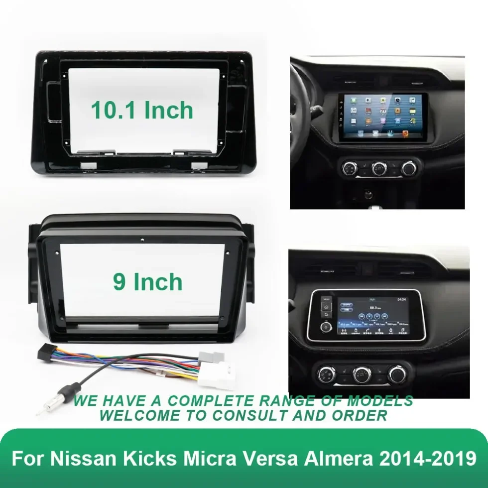 9/10.1 Inch Car Frame Fascia Adapter Android Radio Dash Fitting Panel Kit For Nissan Kicks Micra Versa Almera 2014-2019
9/10.1 Inch Car Frame Fascia Adapter Android Radio Dash Fitting Panel Kit For Nissan Kicks Micra Versa Almera 2014-2019
