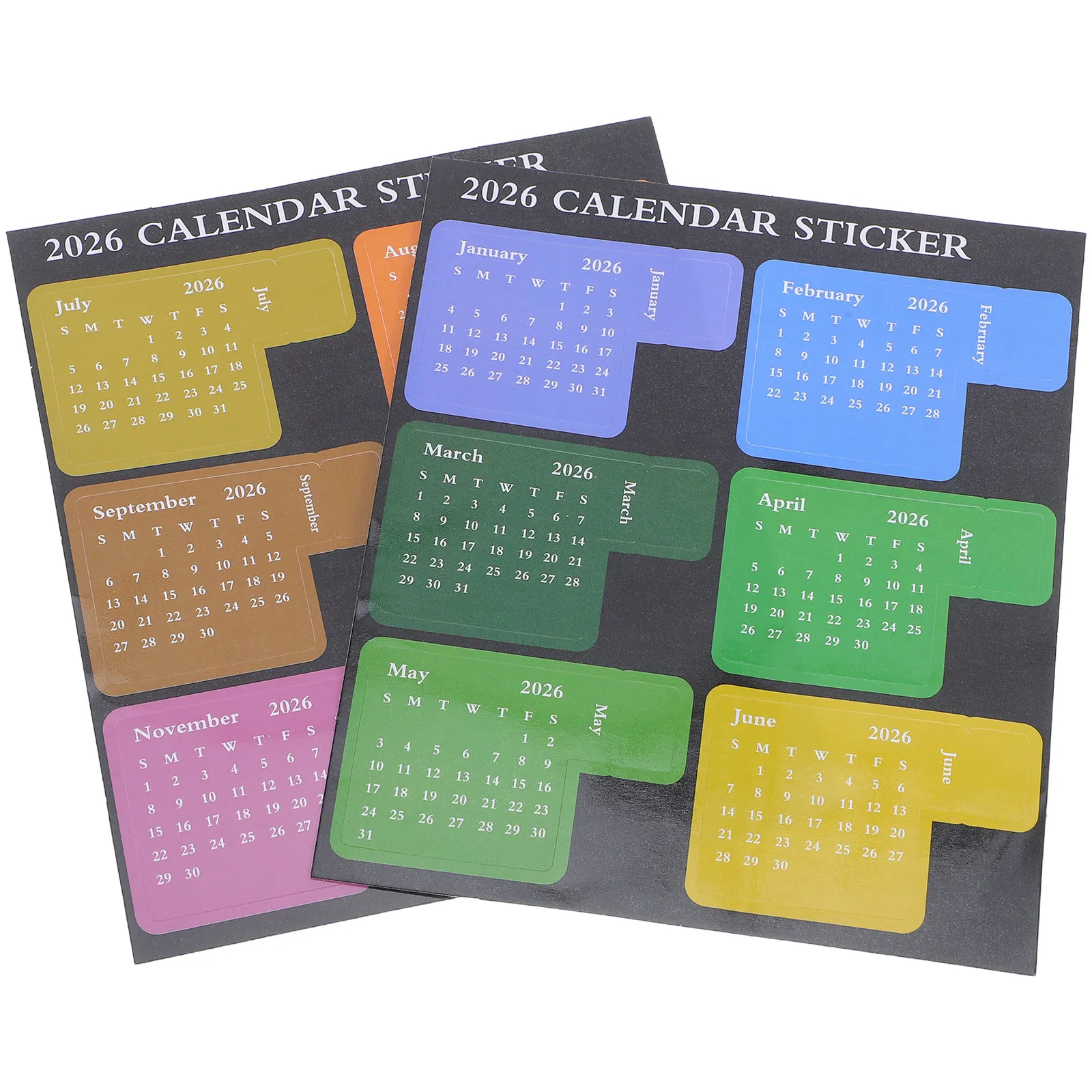 1Set 2026 Calendar Stickers 12 Months Self Adhesive Monthly Tabs Planner Divider Stickers Bookmark Function Journal Page Markers
1Set 2026 Calendar Stickers 12 Months Self Adhesive Monthly Tabs Planner Divider Stickers Bookmark Function Journal Page Markers
