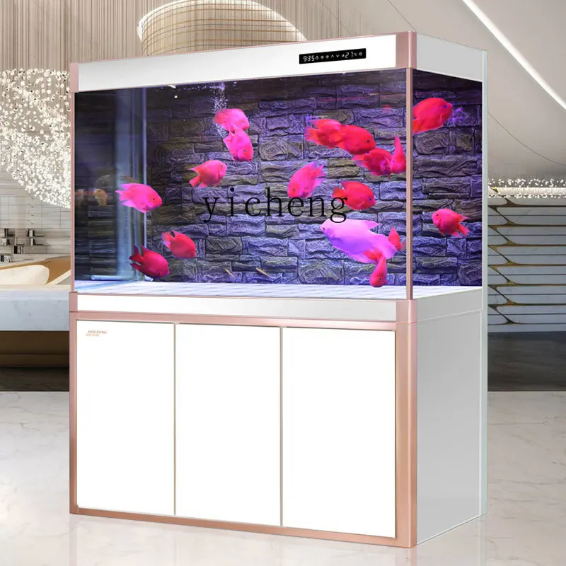 LSL living room floor-to-ceiling light luxury ecological large self-circulating bottom filter water-free 
LSL living room floor-to-ceiling light luxury ecological large self-circulating bottom filter water-free