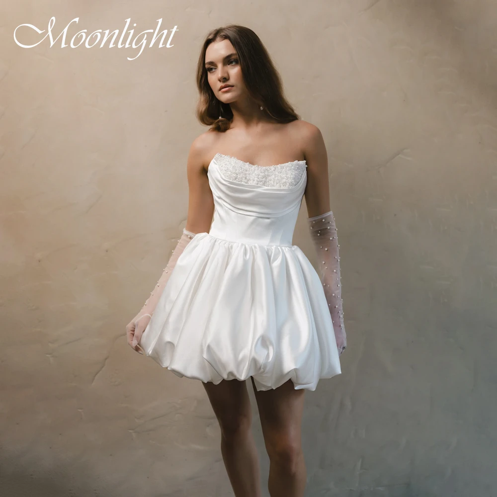Elegant Pleat Beading Strapless Short A-Line Wedding Dress 2026 Party Dress Sleeveless Bridal Gown Vestidos De Novia Customized
Elegant Pleat Beading Strapless Short A-Line Wedding Dress 2026 Party Dress Sleeveless Bridal Gown Vestidos De Novia Customized