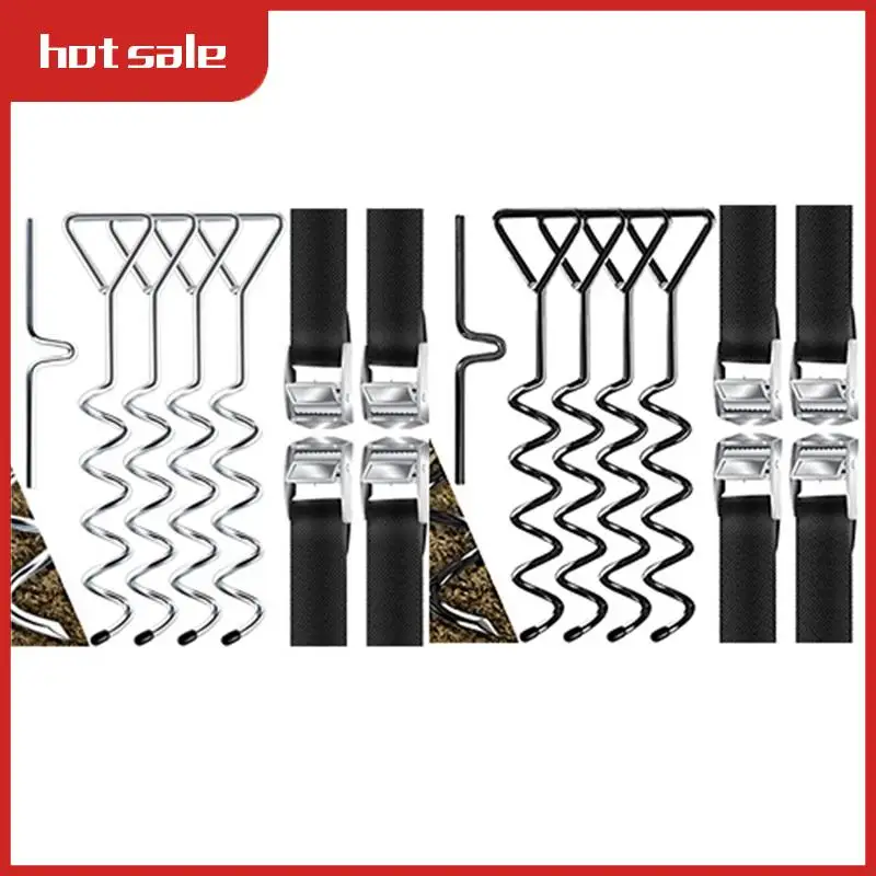 A21R-4 Ground Anchors,9-Piece Set,Attachment For Trampoline,Of 1 Cm Diameter Steel For Screwing,4 Straps And Turning Aid
A21R-4 Ground Anchors,9-Piece Set,Attachment For Trampoline,Of 1 Cm Diameter Steel For Screwing,4 Straps And Turning Aid