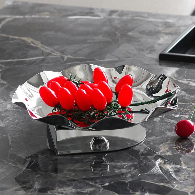 Mirror Stainless Steel Storage Tray, Circular Fruit Tray, Irregular Wrinkled Art Decoration Tray, Scandinavian Style
Mirror Stainless Steel Storage Tray, Circular Fruit Tray, Irregular Wrinkled Art Decoration Tray, Scandinavian Style
