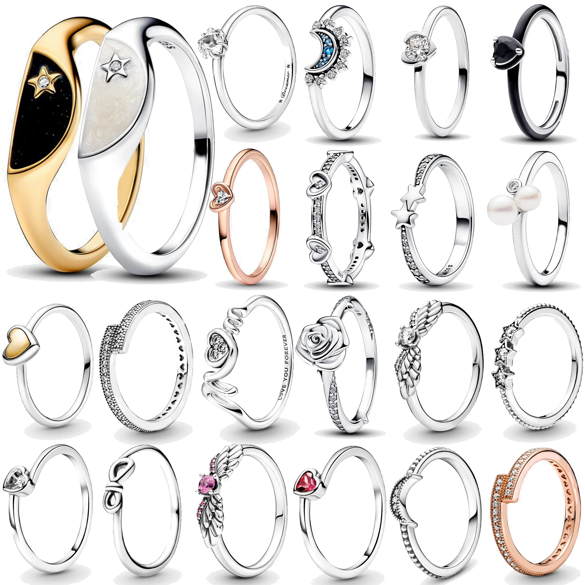 2024 New S925 Sterling Silver Ring Sun Rose Love Star Wings Mom Shiny Zircon Ring Original Ladies Charm Jewelry Gift
2024 New S925 Sterling Silver Ring Sun Rose Love Star Wings Mom Shiny Zircon Ring Original Ladies Charm Jewelry Gift