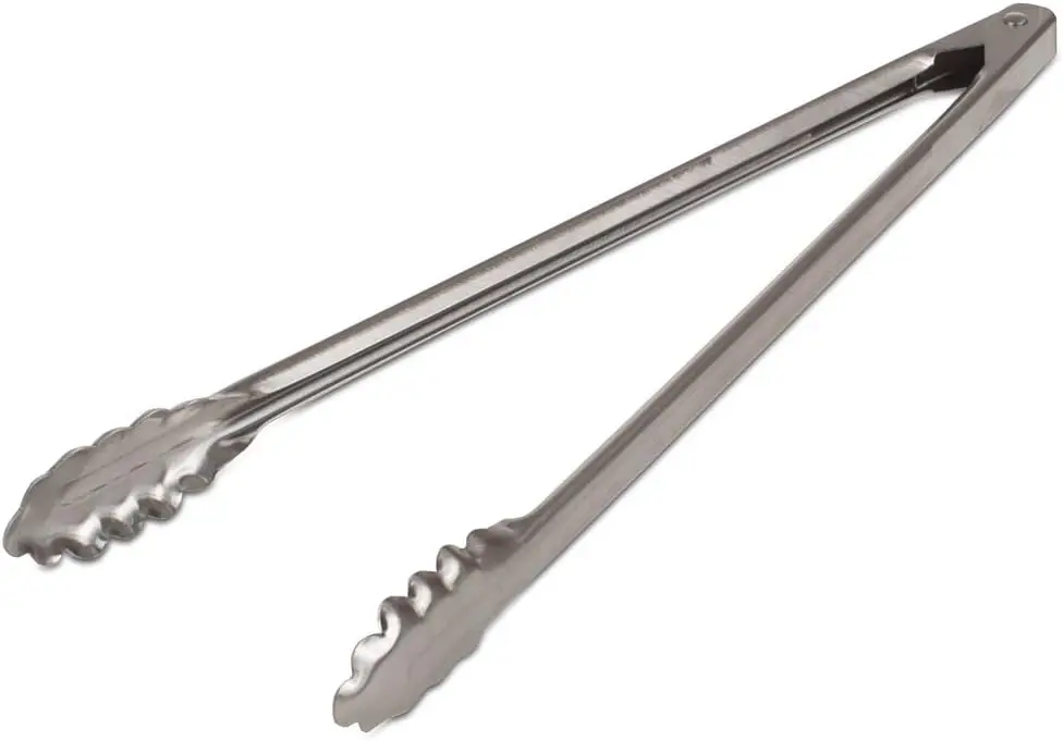 Heavy Duty Stainless Steel Restaurant Tongs with Lock, 16 Inch Scalloped Tongs for Cooking and Serving
Heavy Duty Stainless Steel Restaurant Tongs with Lock, 16 Inch Scalloped Tongs for Cooking and Serving