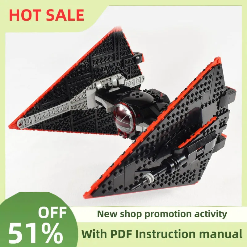 New 823Pcs Famous Star Battle Movie Moc Javelin Starfighter Model Diy Creative Ideas Kids Toys Birthday Gifts Building Blocks
New 823Pcs Famous Star Battle Movie Moc Javelin Starfighter Model Diy Creative Ideas Kids Toys Birthday Gifts Building Blocks