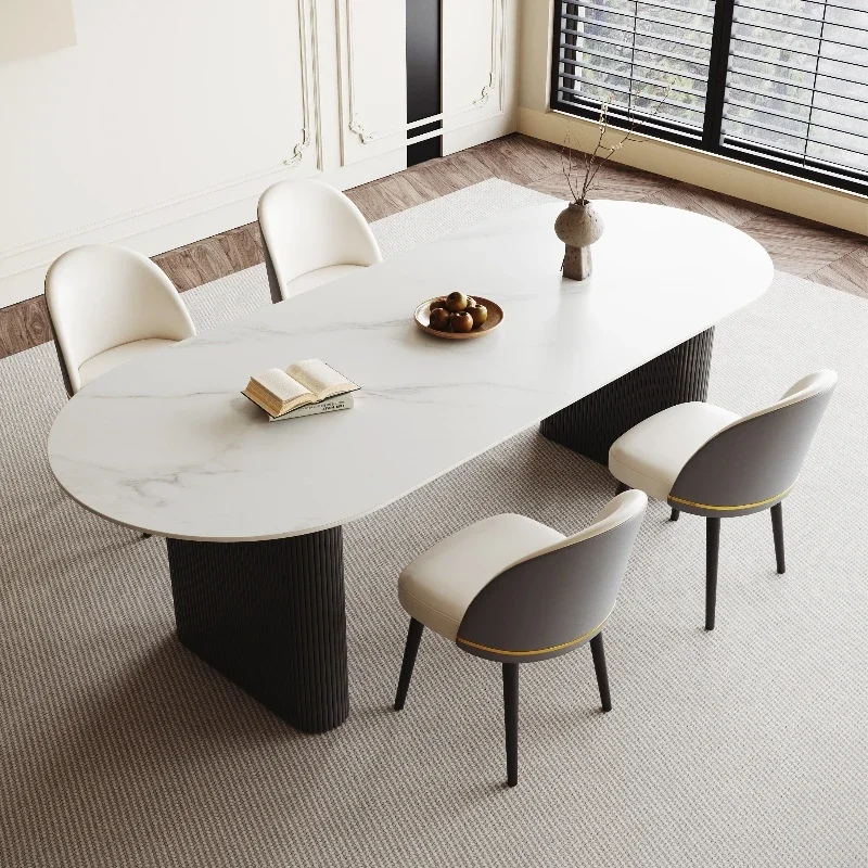 French Modern Dining Table Light Luxury Simple Service Designer Romantic Table High Quality Aesthetics Muebles Home Furniture
French Modern Dining Table Light Luxury Simple Service Designer Romantic Table High Quality Aesthetics Muebles Home Furniture