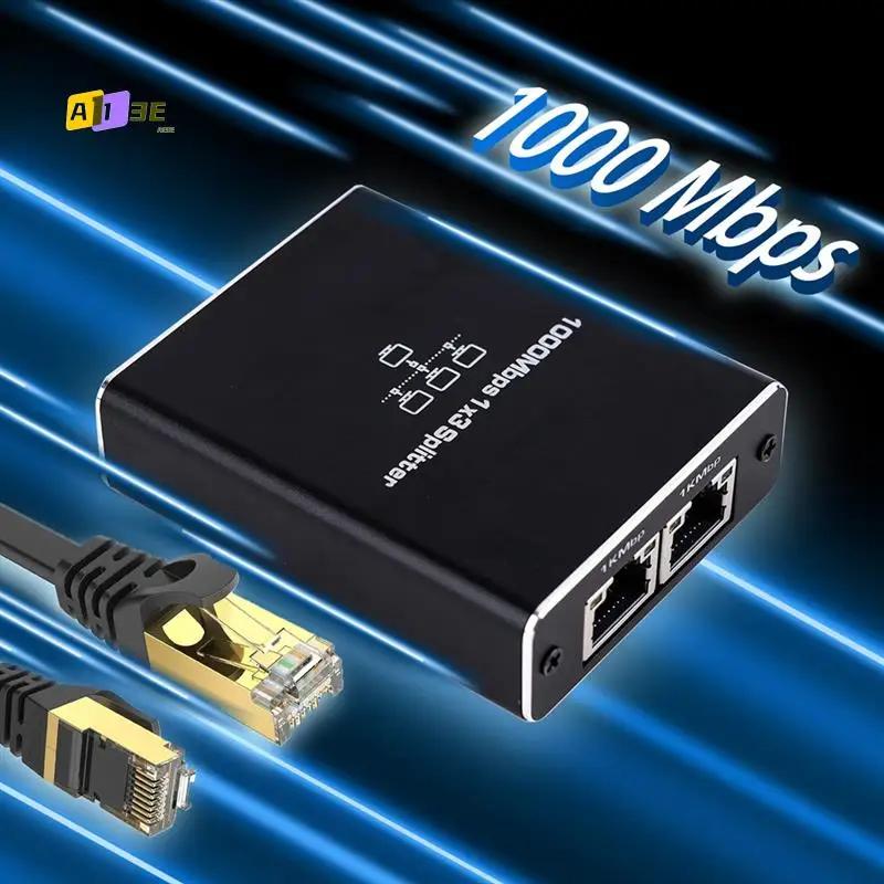 A13E-Gigabit Ethernet Splitter 1 To 3 Rj45 Splitter LAN Extension Adapter 1000Mbps 4 Port 1 To 3 RJ45 LAN Networking Adapter
A13E-Gigabit Ethernet Splitter 1 To 3 Rj45 Splitter LAN Extension Adapter 1000Mbps 4 Port 1 To 3 RJ45 LAN Networking Adapter