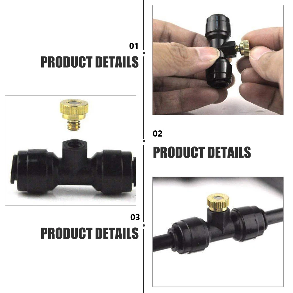 1 set Brass Plastic Misting Nozzle Replacement Spray Irrigation Gardening Cooling Compact Lightweight Durable Mister
1 set Brass Plastic Misting Nozzle Replacement Spray Irrigation Gardening Cooling Compact Lightweight Durable Mister