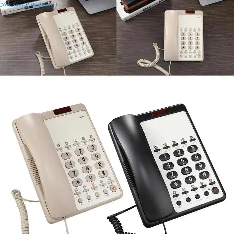B188B Fixed Landline Phone Desktop and Wall Mount Lanldine Telephone for Hotel Office Front Desk Telephone E65A
B188B Fixed Landline Phone Desktop and Wall Mount Lanldine Telephone for Hotel Office Front Desk Telephone E65A