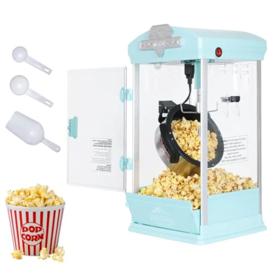 Portable 8-Ounce Popcorn Maker with Warming Deck Countertop Kettle Popper for Parties Events and Home Theater Stainless Steel F
Portable 8-Ounce Popcorn Maker with Warming Deck Countertop Kettle Popper for Parties Events and Home Theater Stainless Steel F