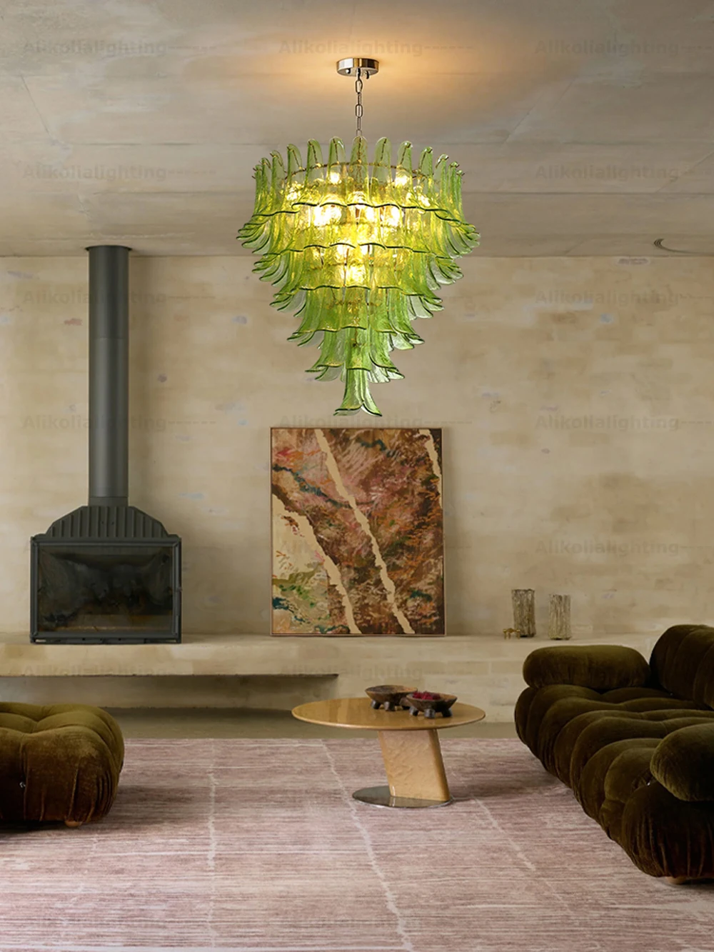Green Spring Dimmable LED Glass Leaves 2026 Chandelier Hanging Lamp Lustre Suspension Luminaire Lampen For Foyer Dinning Room
Green Spring Dimmable LED Glass Leaves 2026 Chandelier Hanging Lamp Lustre Suspension Luminaire Lampen For Foyer Dinning Room
