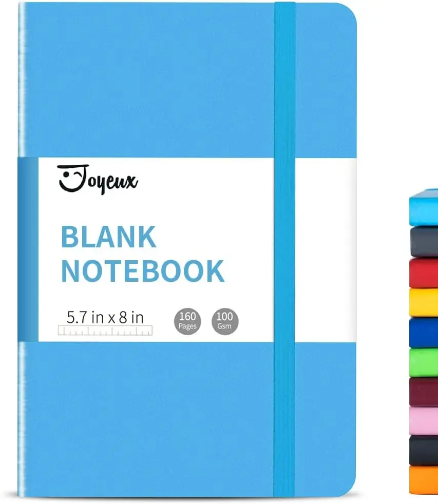A5 Hardcover Journal Notebook, 160 Pages 100 GSM Thick Sketch Book for Writing, 5.7x8.3 Inches, Sky Blue
A5 Hardcover Journal Notebook, 160 Pages 100 GSM Thick Sketch Book for Writing, 5.7x8.3 Inches, Sky Blue