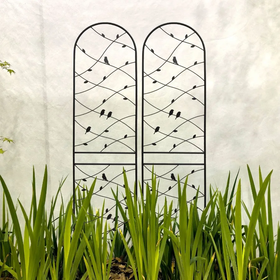 2 Pack Metal Garden Trellis 86.7 x 19.7 Rustproof Trellis for Climbing Plants Outdoor Flower Support Bird D Black
2 Pack Metal Garden Trellis 86.7 x 19.7 Rustproof Trellis for Climbing Plants Outdoor Flower Support Bird D Black