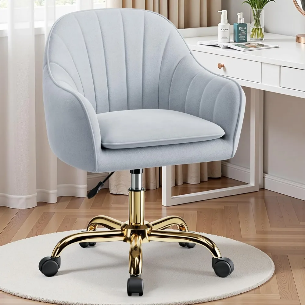 Vanity Chair with Wheels, Comfy Home Office Desk Chairs Adjustable Modern Velvet Makeup Vanity Chairs, Customized
Vanity Chair with Wheels, Comfy Home Office Desk Chairs Adjustable Modern Velvet Makeup Vanity Chairs, Customized