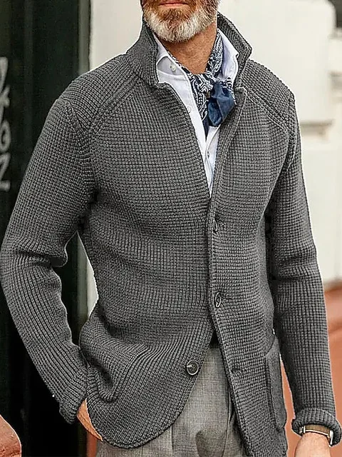 Pure Color Casual Knitted Coat Button up Knitwear Soft Medium Thin Long Sve Regular Fit Youth Men's Faion
Pure Color Casual Knitted Coat Button up Knitwear Soft Medium Thin Long Sve Regular Fit Youth Men's Faion