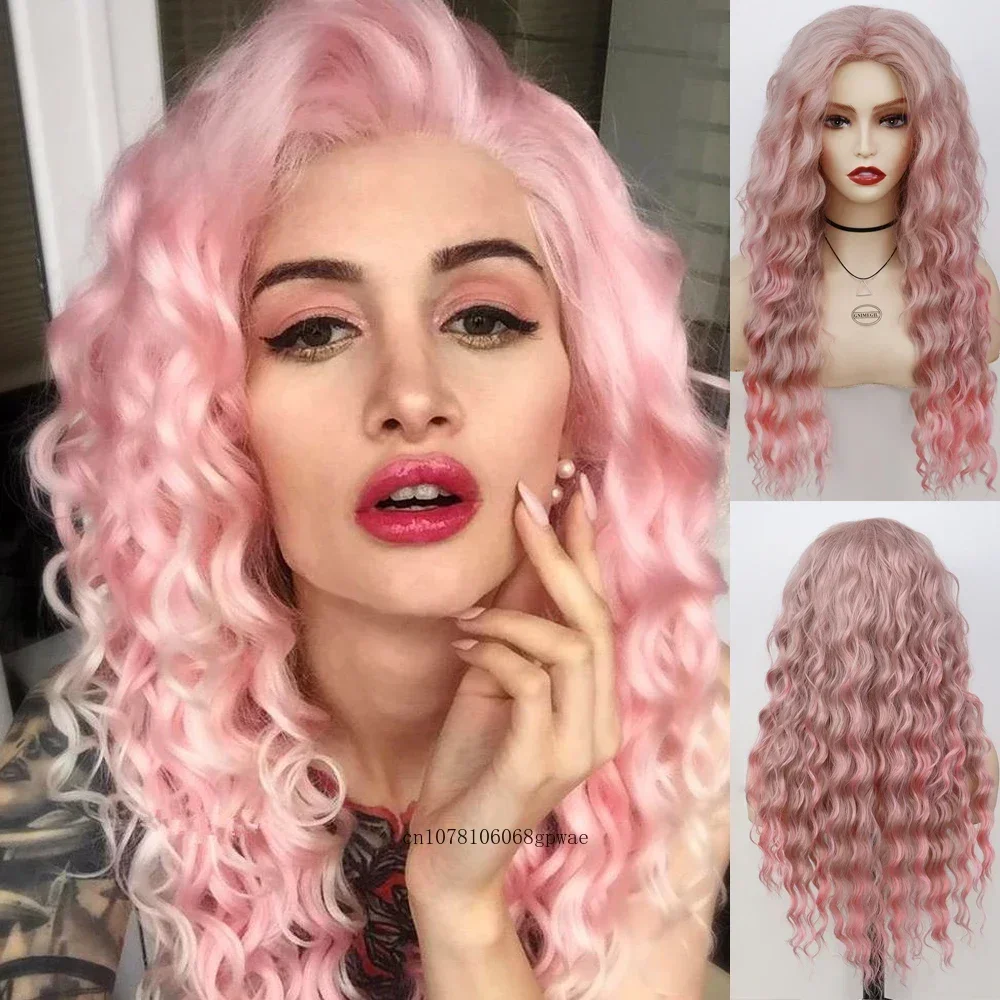 26 Inch Synthetic Women's Long Ombre Pink Wig Water Wave Hairstyle Natural Looking Daily Girls Cosplay Halloween Lolita Party
26 Inch Synthetic Women's Long Ombre Pink Wig Water Wave Hairstyle Natural Looking Daily Girls Cosplay Halloween Lolita Party