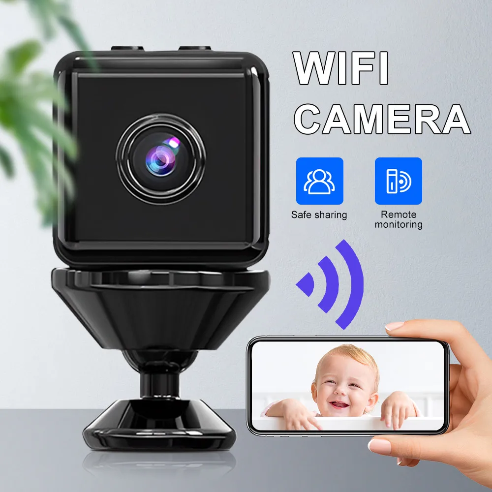 X6 мини IP камера WiFi Спортивная камера HD Беспроводная охранная камера видеонаблюдения Видео удаленный монитор умный дом микро камера
X6 мини IP камера WiFi Спортивная камера HD Беспроводная охранная камера видеонаблюдения Видео удаленный монитор умный дом микро камера