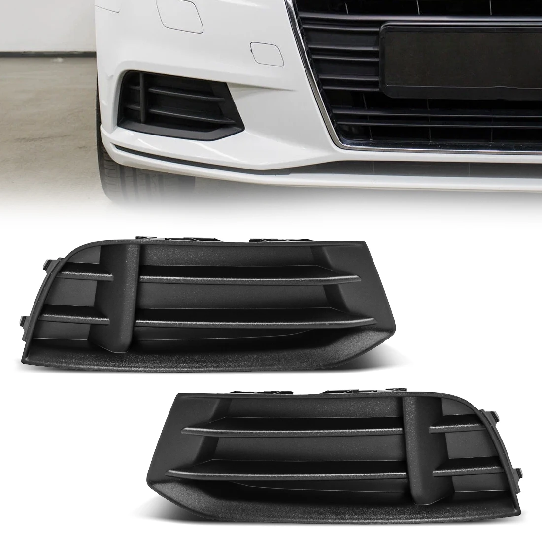 For Audi A3 2017 2018 2019 Car Front Bumper Fog Lamp Light Cover Frame Foglight Foglamp Trim Lid Bezel Hood 8VD807671A
For Audi A3 2017 2018 2019 Car Front Bumper Fog Lamp Light Cover Frame Foglight Foglamp Trim Lid Bezel Hood 8VD807671A
