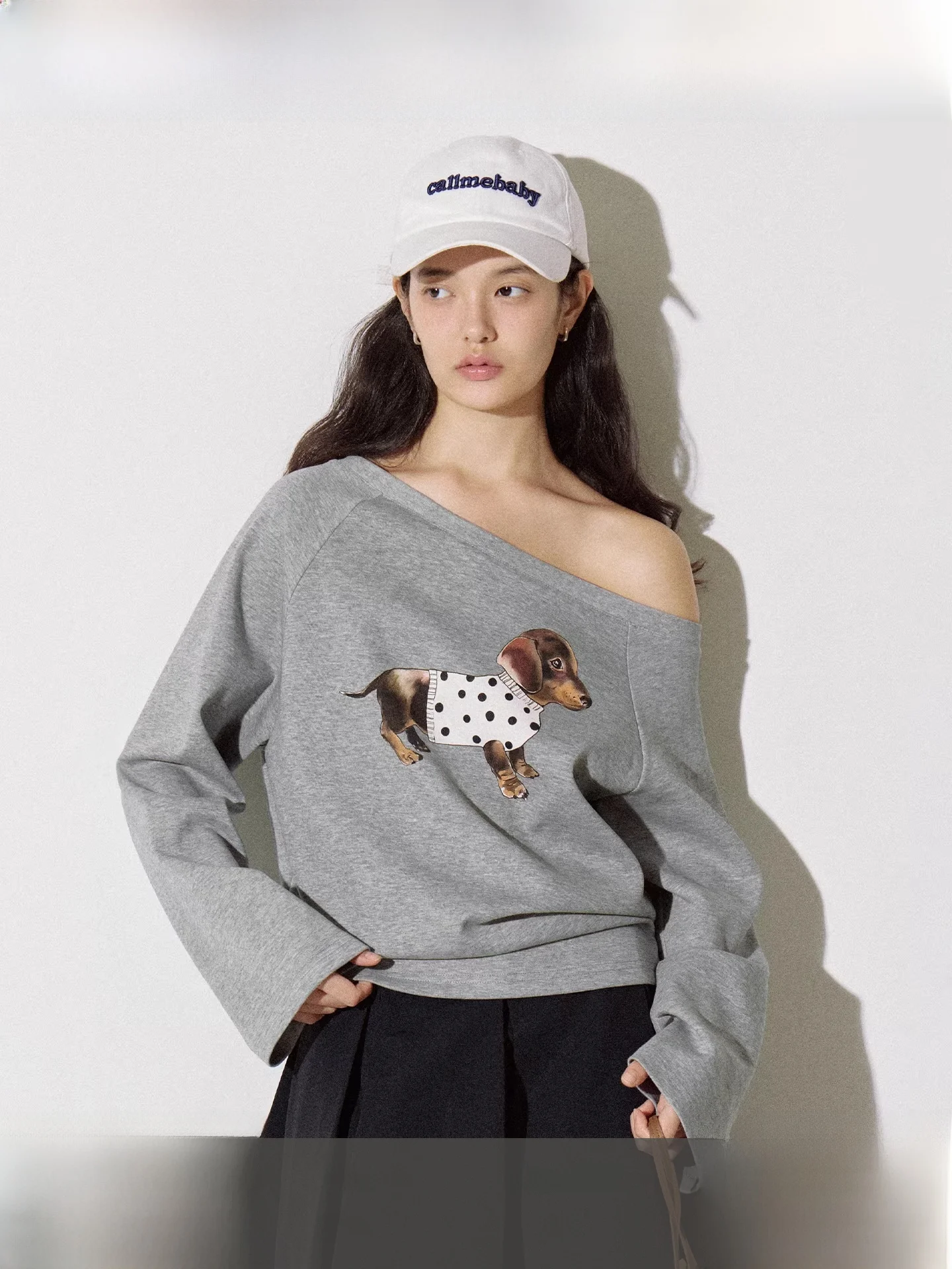 Fano oulder Print Dog T-irt Women's Loose Fit Long Sve Moisture ng Korean Sle Autumn Faion Casual Top
Fano oulder Print Dog T-irt Women's Loose Fit Long Sve Moisture ng Korean Sle Autumn Faion Casual Top