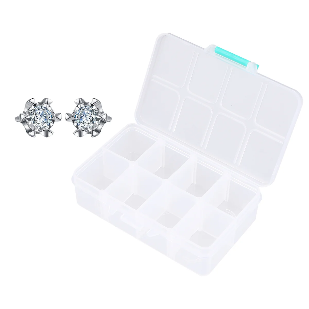 4Pcs Clear Jewelry Organiser Box 8 Compartment Storage Case for Earrings Bracelets Necklaces Home Desk Table Tidy Solution
4Pcs Clear Jewelry Organiser Box 8 Compartment Storage Case for Earrings Bracelets Necklaces Home Desk Table Tidy Solution