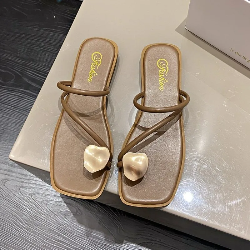 Summer Sandals for Women Elegant Flats Shoes for Ladies Square Toe Backless Fashion Slippers 2025 New Design Party Dress Sandals
Summer Sandals for Women Elegant Flats Shoes for Ladies Square Toe Backless Fashion Slippers 2025 New Design Party Dress Sandals