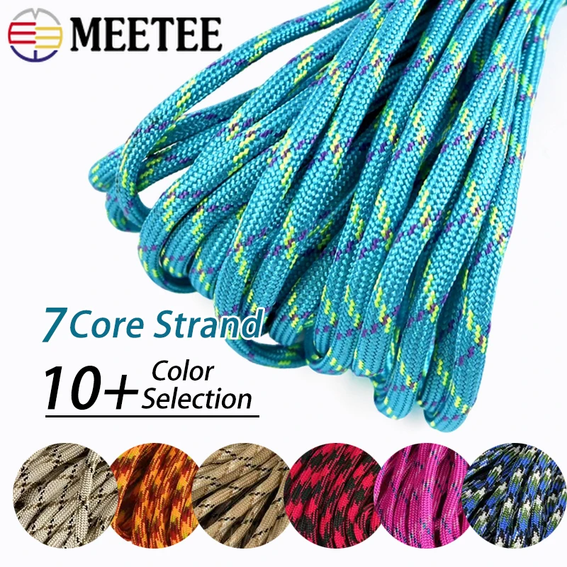 10/20/50M 5mm Colorful Paracord 7 Core Strand Rope for Bracelet Keyring Lanyard Woven Ropes Craft Decor Cord Handmade Supplies
10/20/50M 5mm Colorful Paracord 7 Core Strand Rope for Bracelet Keyring Lanyard Woven Ropes Craft Decor Cord Handmade Supplies