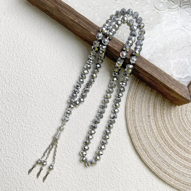 Muslim Islamic Prayer Rosary 13 strands 8mm 99 Natural Stones Beads Bracelet Women Jewelry Ramadan Eid Festival Gift Accessory
Muslim Islamic Prayer Rosary 13 strands 8mm 99 Natural Stones Beads Bracelet Women Jewelry Ramadan Eid Festival Gift Accessory