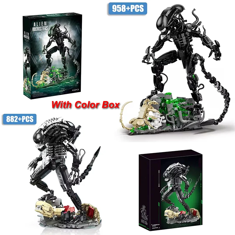 Creative Alien Monster Building Blocks Bricks MOC Set DIY Alien Figures Assembly Model Kit Toys For Children Adult Boys Gifts
Creative Alien Monster Building Blocks Bricks MOC Set DIY Alien Figures Assembly Model Kit Toys For Children Adult Boys Gifts
