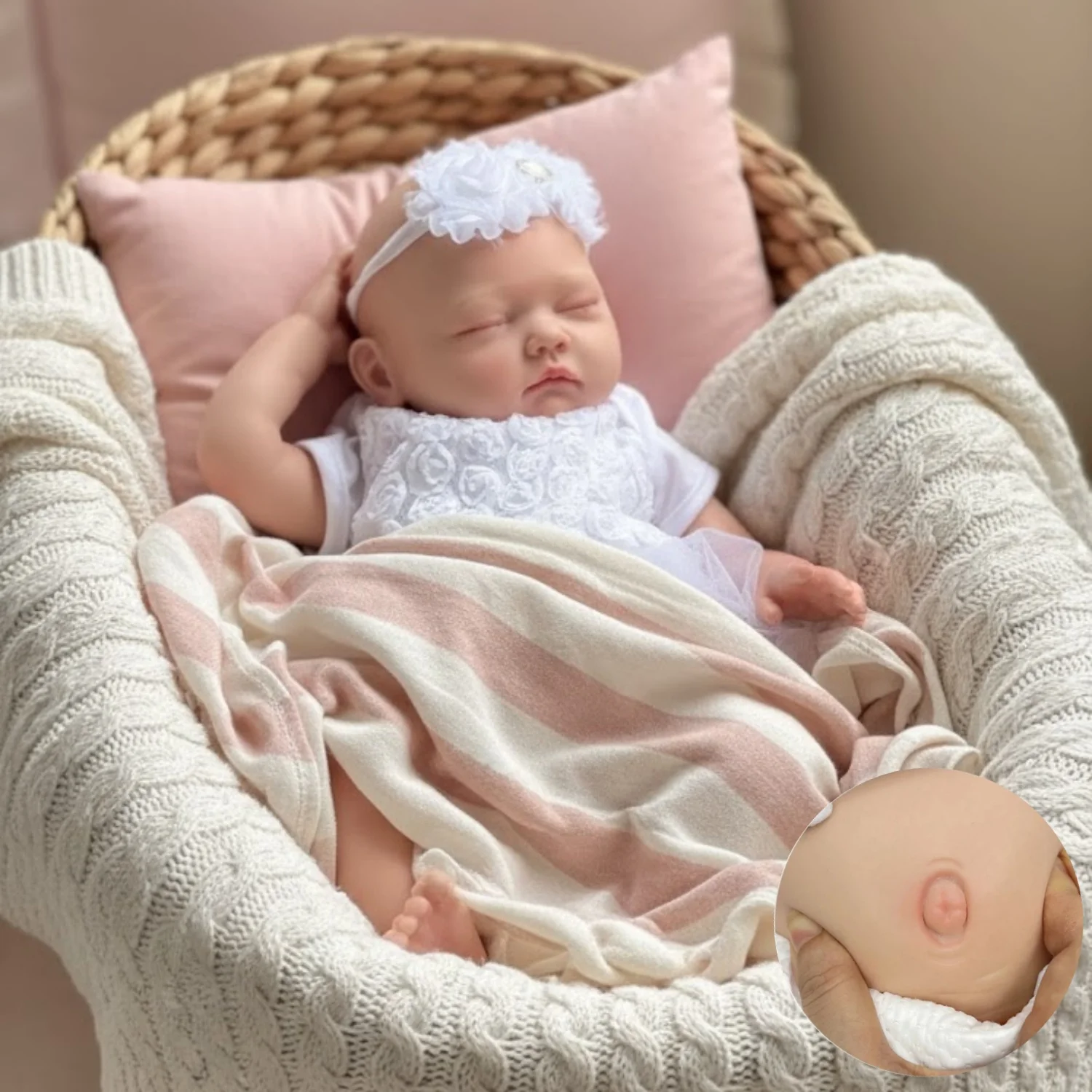 AnjoDoll 18inch Silicone bebe Girl Painted/Unpainted Reborn Doll Realistic Newborn Baby Doll Toy For Gifts Muñeca Reborn
AnjoDoll 18inch Silicone bebe Girl Painted/Unpainted Reborn Doll Realistic Newborn Baby Doll Toy For Gifts Muñeca Reborn