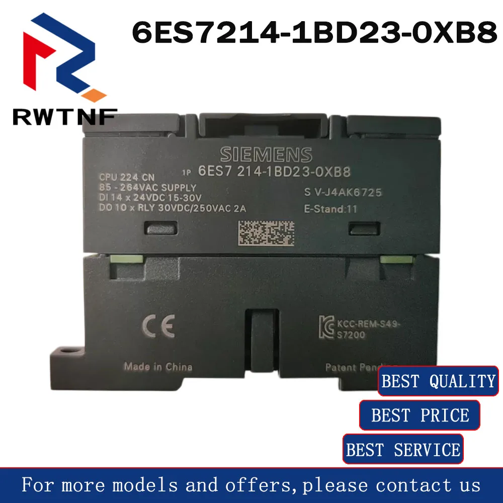 Brand New Genuine 6ES7214-1BD23-0XB8 SIEMENS S7-200CN CPU224CN CPU Module,100% original warehouse stock
Brand New Genuine 6ES7214-1BD23-0XB8 SIEMENS S7-200CN CPU224CN CPU Module,100% original warehouse stock