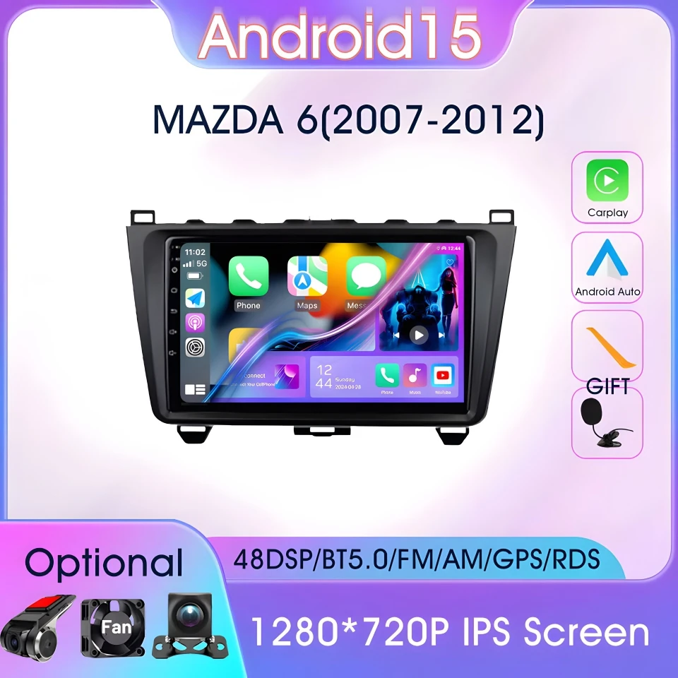 Car Intelligent System for Mazda 6 GH Rui wing 2007-2012 Carplay Android Auto Car Radio IPS Screen GPS Navi DSP Stereo Autoradio 
Car Intelligent System for Mazda 6 GH Rui wing 2007-2012 Carplay Android Auto Car Radio IPS Screen GPS Navi DSP Stereo Autoradio