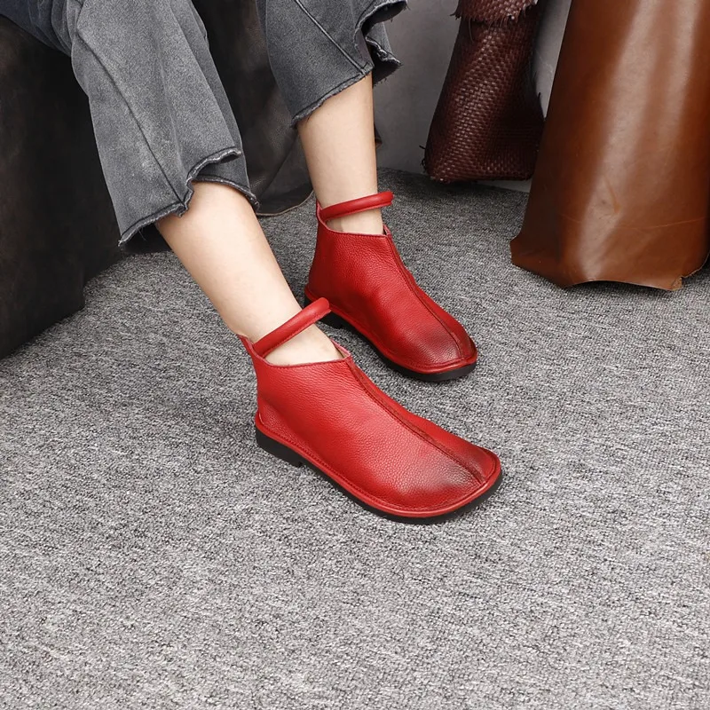 Birkuir Women Flats Ankle Boots For Women Back Zip Short Boots Casual Shoes Genuine Leather Soft Soles Luxury Comfort Boots
Birkuir Women Flats Ankle Boots For Women Back Zip Short Boots Casual Shoes Genuine Leather Soft Soles Luxury Comfort Boots