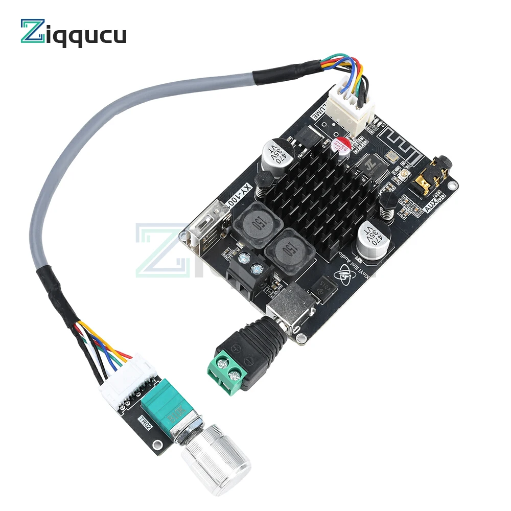 XY-1001W Single Channel 100W High Power Bluetooth Audio Amplifier Board Module TPA3116 DC 9-24V Amplifier Module Support TWS
XY-1001W Single Channel 100W High Power Bluetooth Audio Amplifier Board Module TPA3116 DC 9-24V Amplifier Module Support TWS