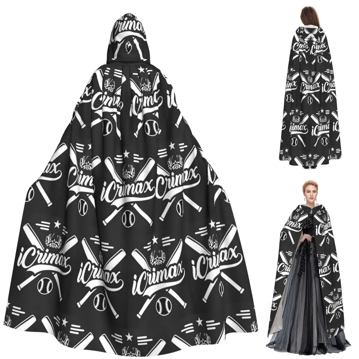 Icrimax Art Long Hooded Cloak Witch Medieval Costume Cosplay Cape HalloweenCoat Adult Unisex
Icrimax Art Long Hooded Cloak Witch Medieval Costume Cosplay Cape HalloweenCoat Adult Unisex